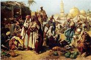 unknow artist Arab or Arabic people and life. Orientalism oil paintings  382